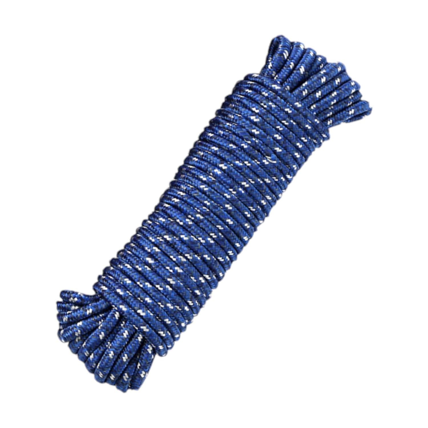 Cuerda de colgar ropa PE 4MM*30M con gancho azul modelo 54090