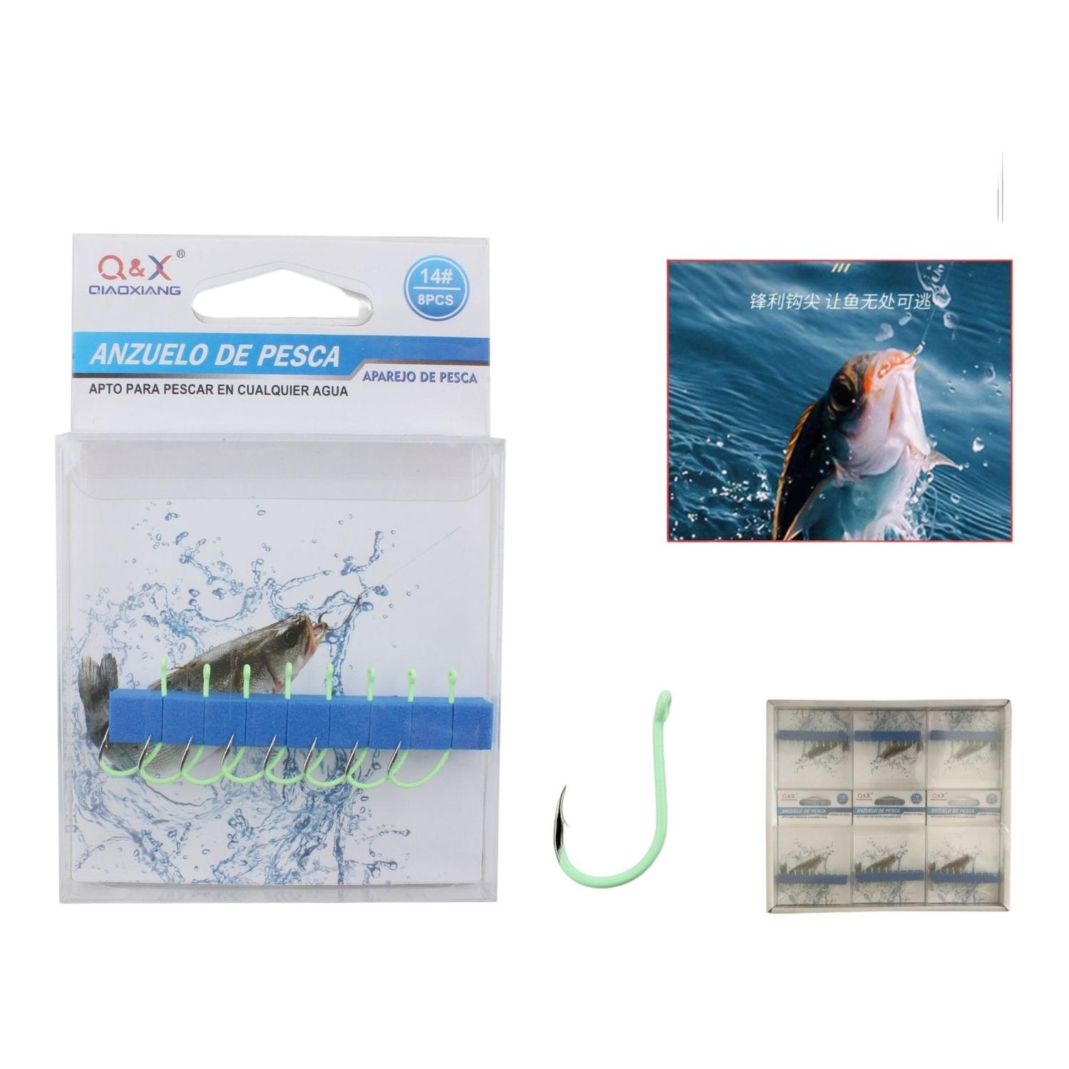 Gancho Y Bucle Luminoso Maruyo 14#/8Uds