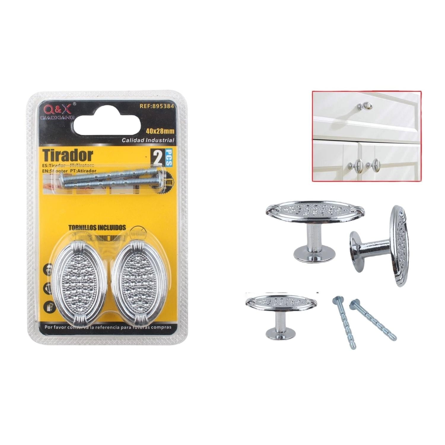 Mango Ovalado Plateado