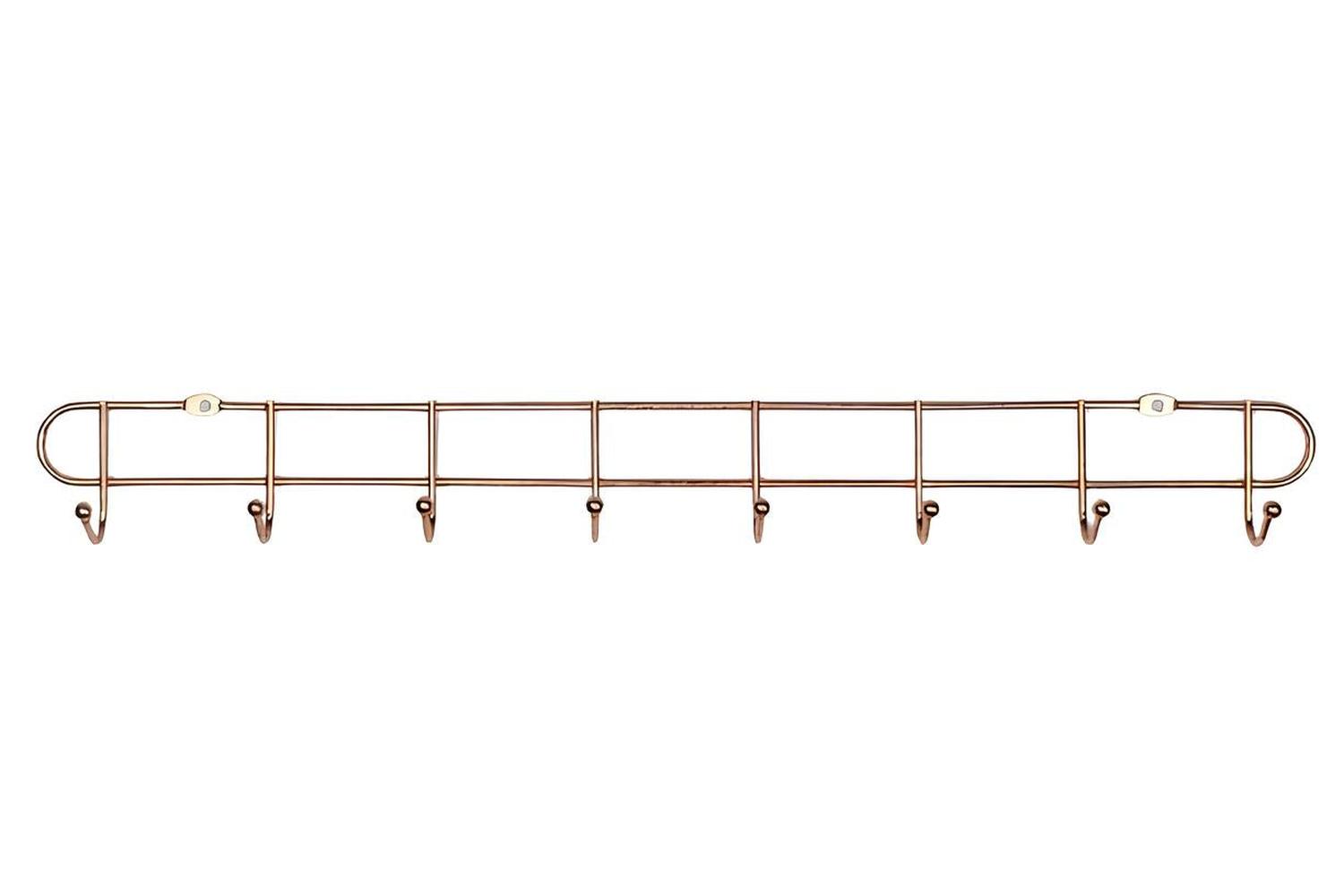 Perchero de bronce de 8 perchos