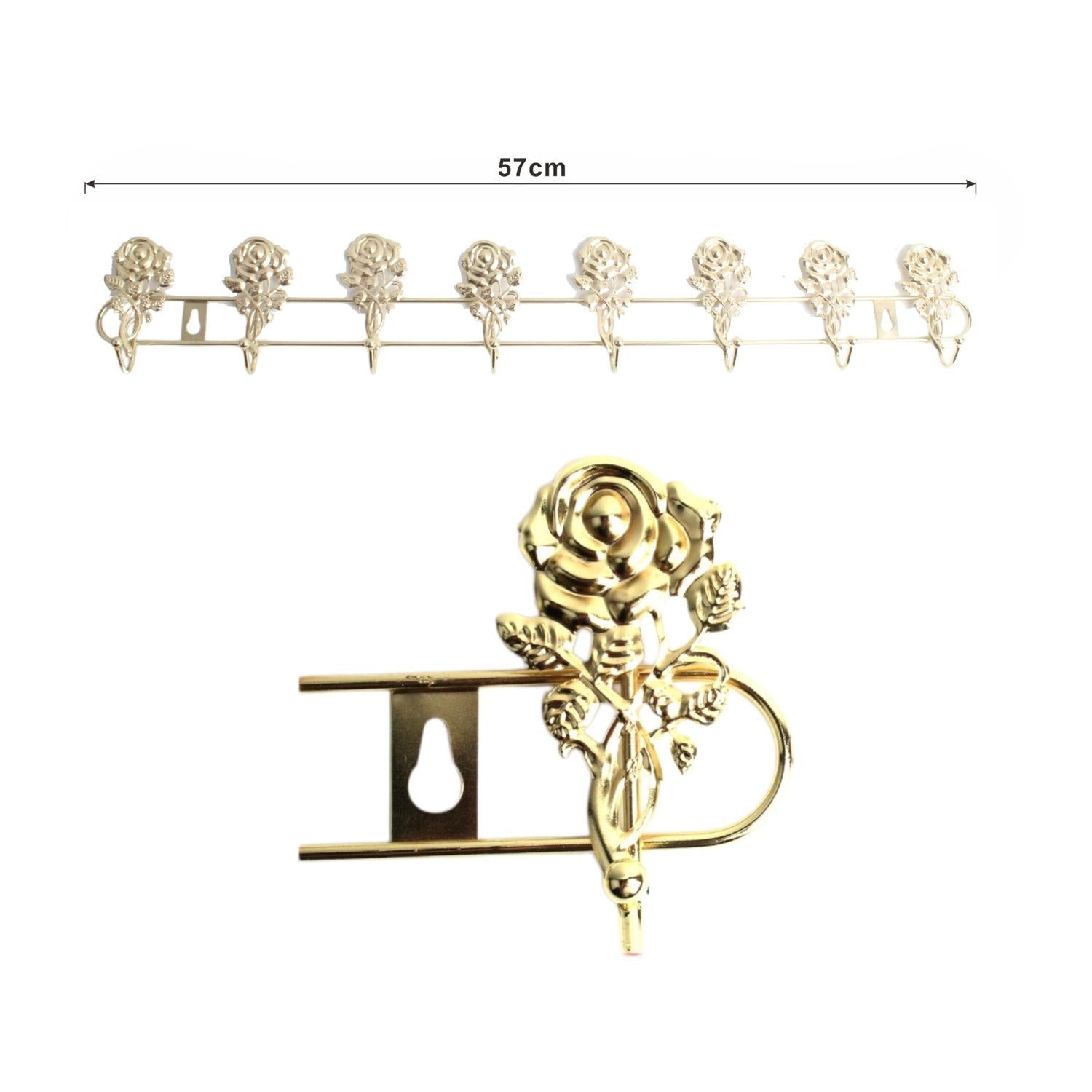 Lx120-Gancho Rosa Imitación Oro