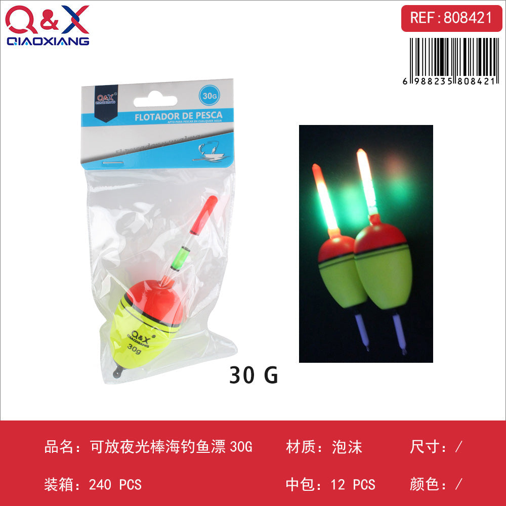 Flotador marino con espacio para barra fluorescente 30 g