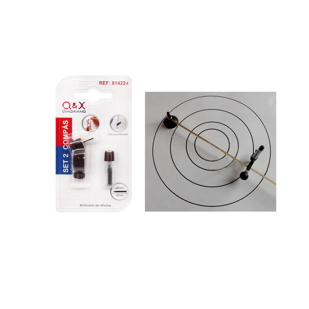 Minas para compás con sujetador pack 2