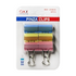 Clip binder colores 32 mm pack 6