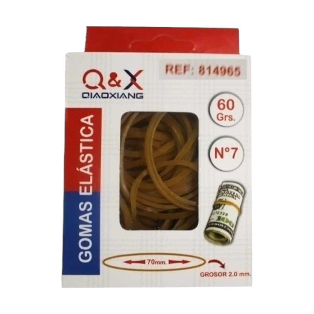 Bandas elásticas amarillas 80 mm 60 g