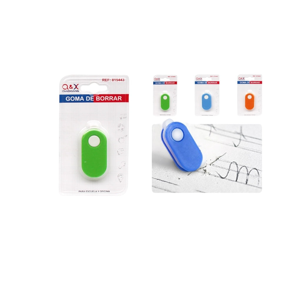 Goma de Borrar con Funda Redonda