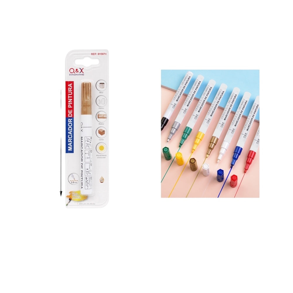 Marcador de Pintura Q&X - Color Dorado
