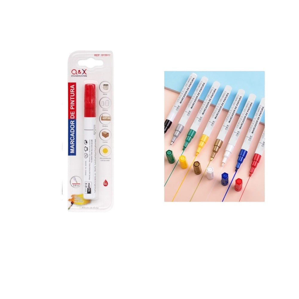 Marcador de Pintura Q&X - Color Rojo