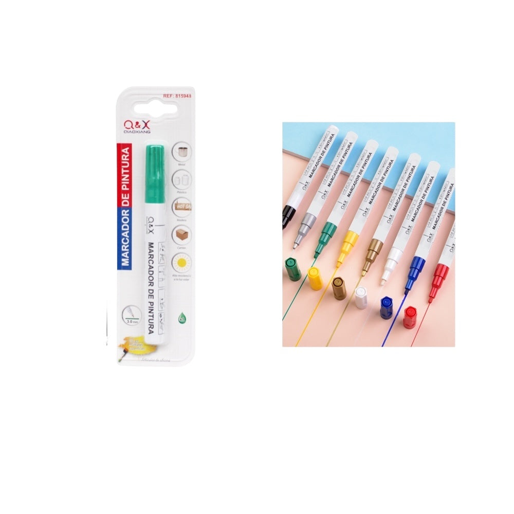 Marcador de Pintura Q&X - Color Verde