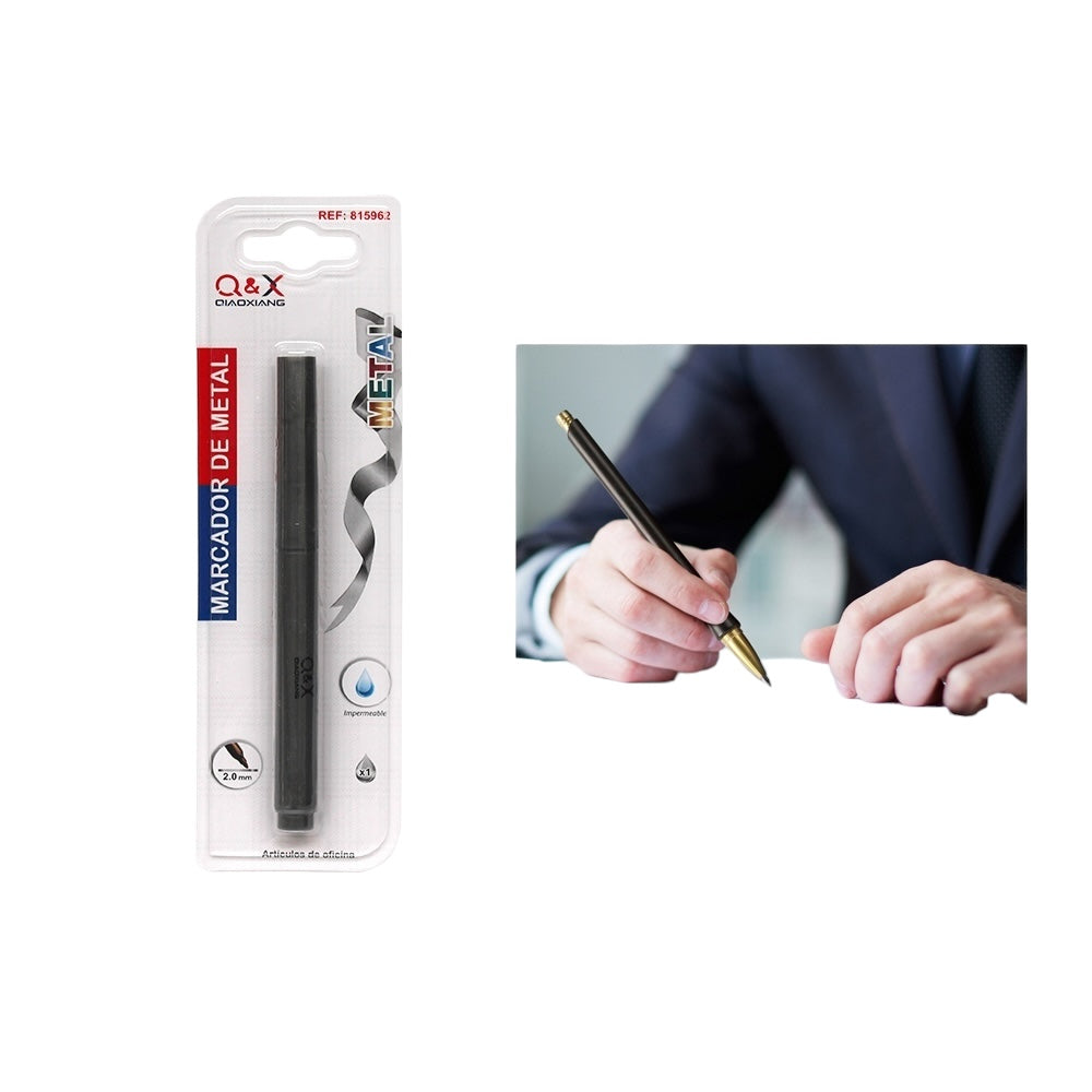 Marcador Metálico Q&X - Color Plateado