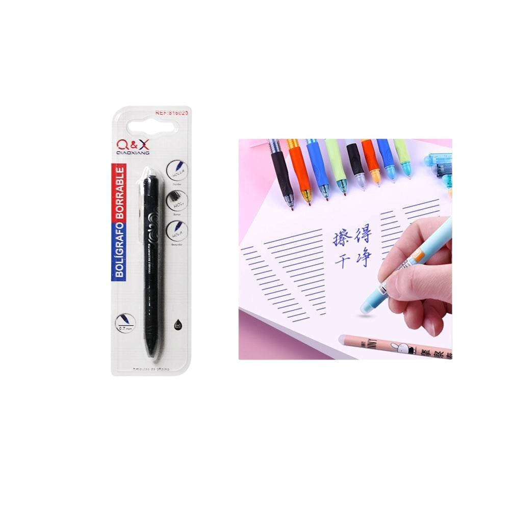 Bolígrafo Borrable negro Q&X