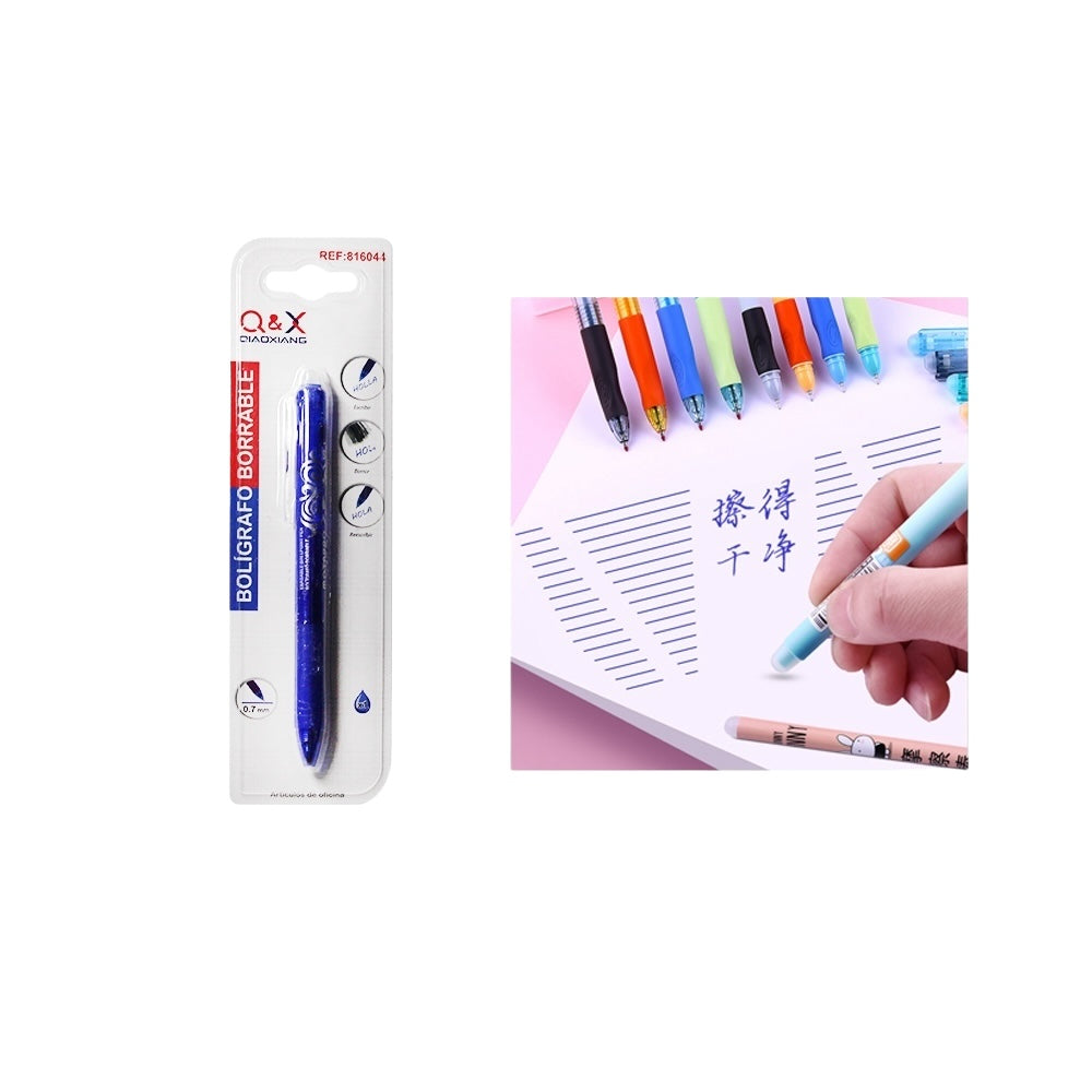 Bolígrafo Borrable azul