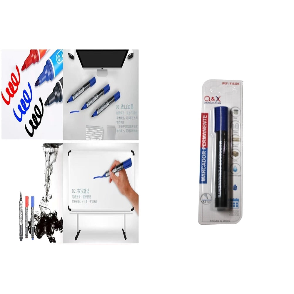 🖊️ Marcador Permanente Q&X – Azul