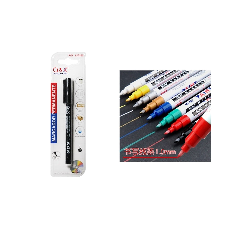 Marcador Permanente Q&X  1.0mm Negro