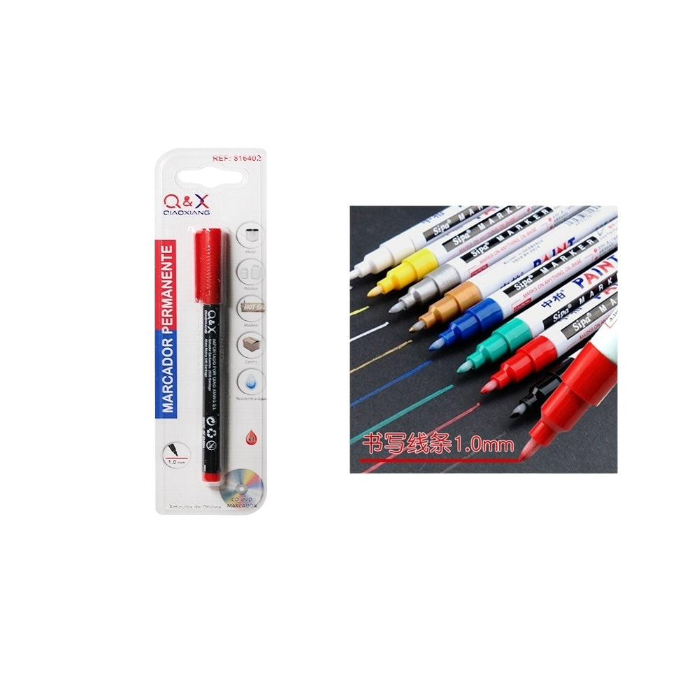 Marcador Permanente Q&X 1.0mm Rojo