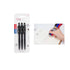Bolígrafos retráctiles 1.0 mm negros pack 3