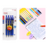Bolígrafos gel azules pack cuatro