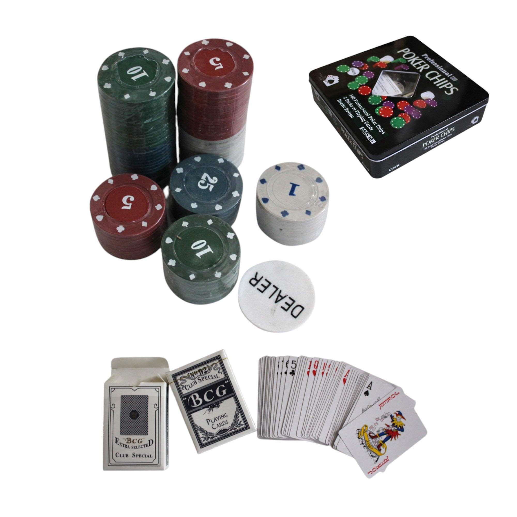 Set Profesional de Póker con Fichas + Barajas