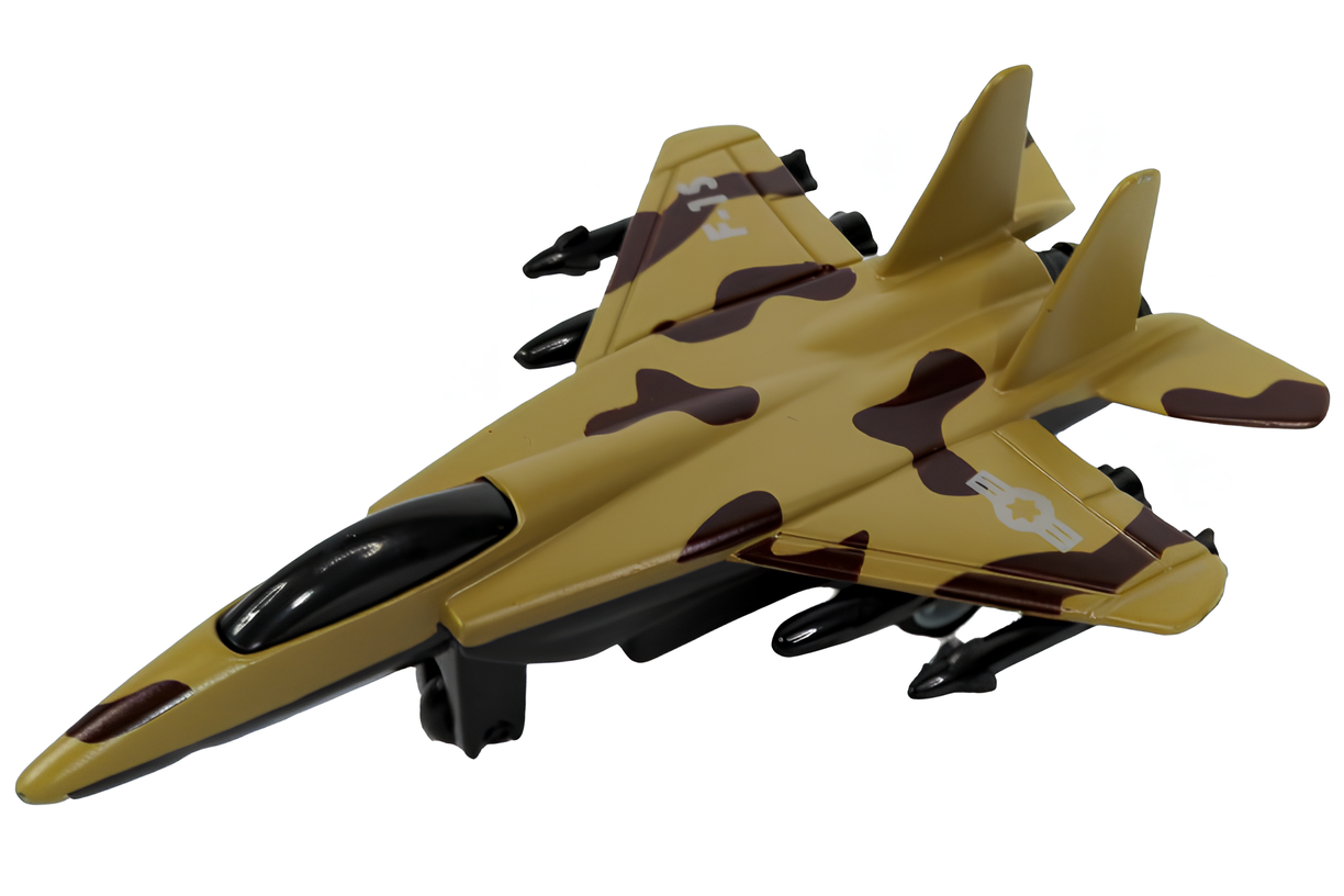 Juguete avion de combate, cuatro diseños distintos