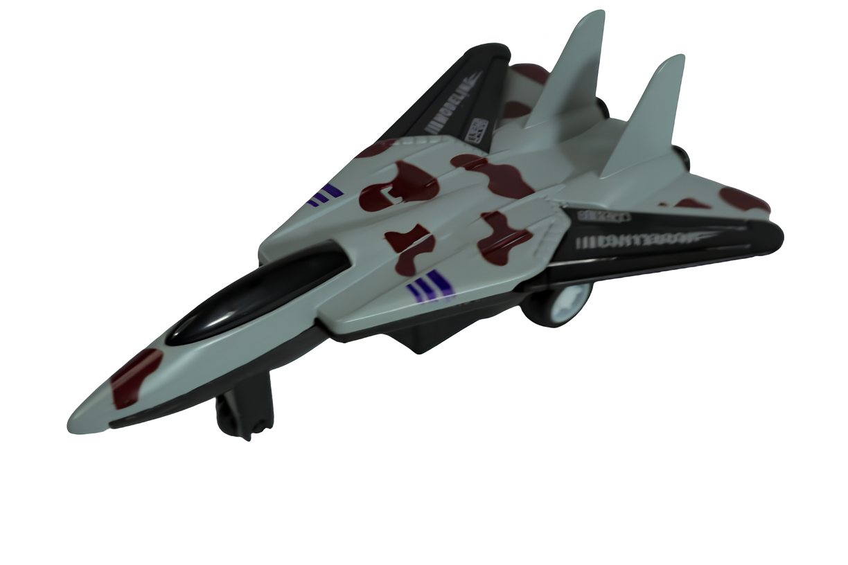 Juguete avion de combate, cuatro diseños distintos