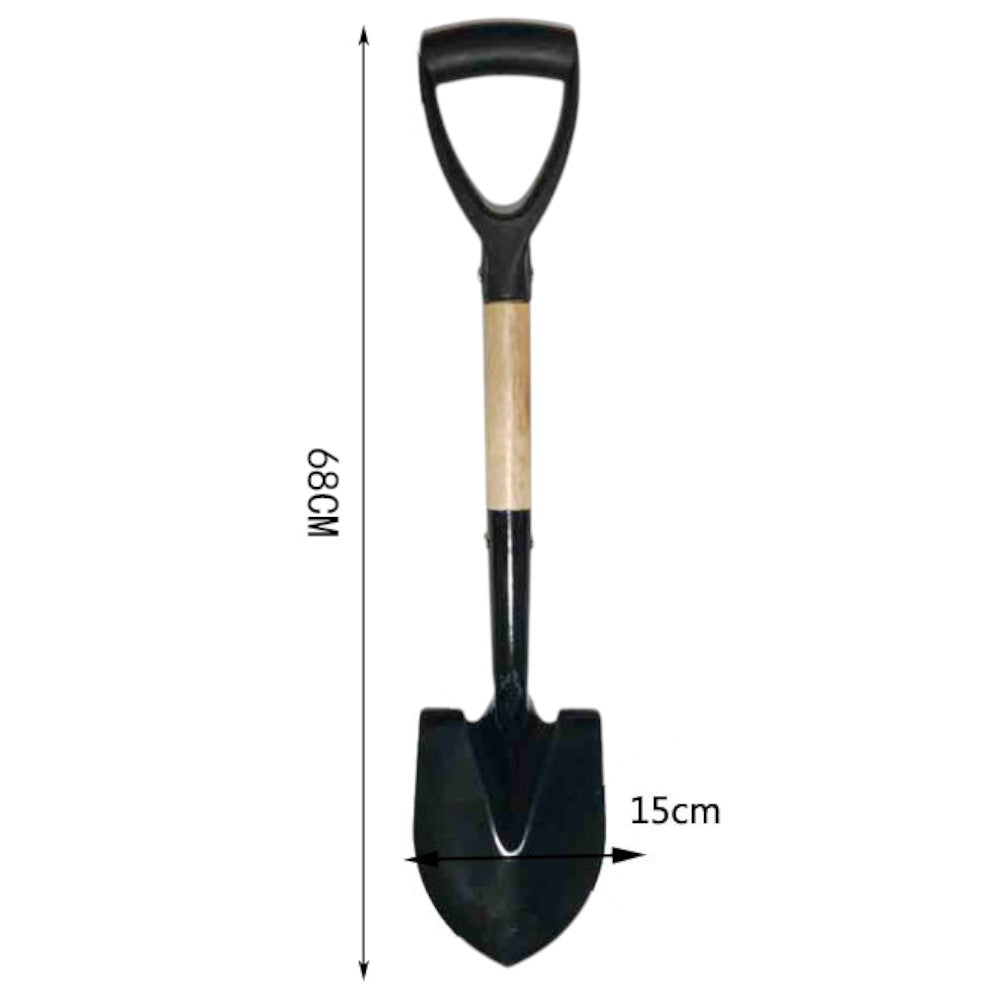 Pala Metálica con Mango Plástico Negro S518D