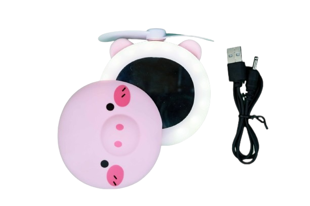 Ventilador con espejo 3 en 1