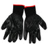 Guantes 35 g hilo rojo o negro con recubrimiento nitrilo negro