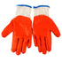 Guantes 85 g 7 agujas hilo blanco con recubrimiento naranja