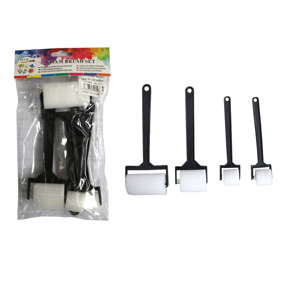 Pincel Esponja Stick Negro 4 Piezas - Q&X