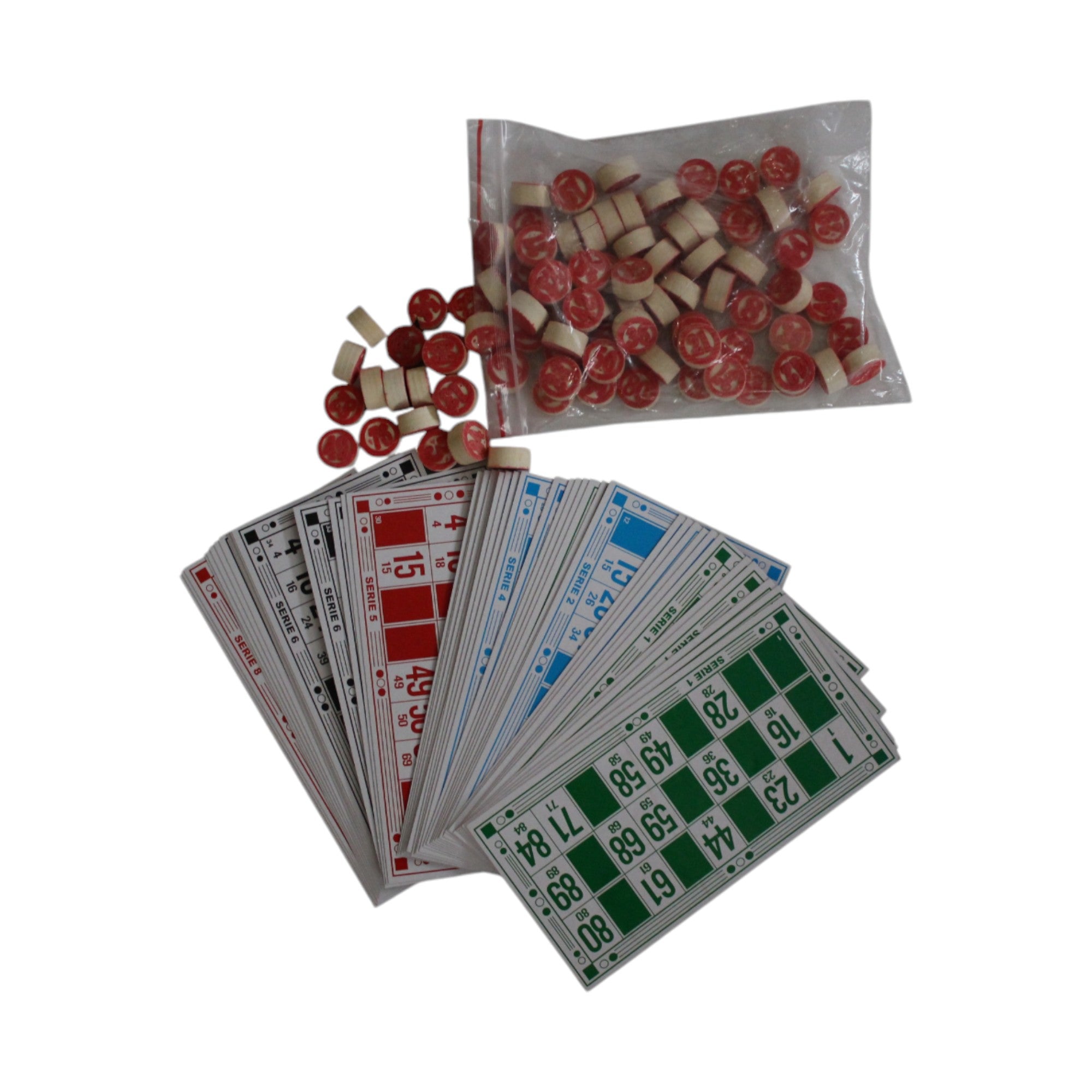 Lotería de Números en Caja de Madera