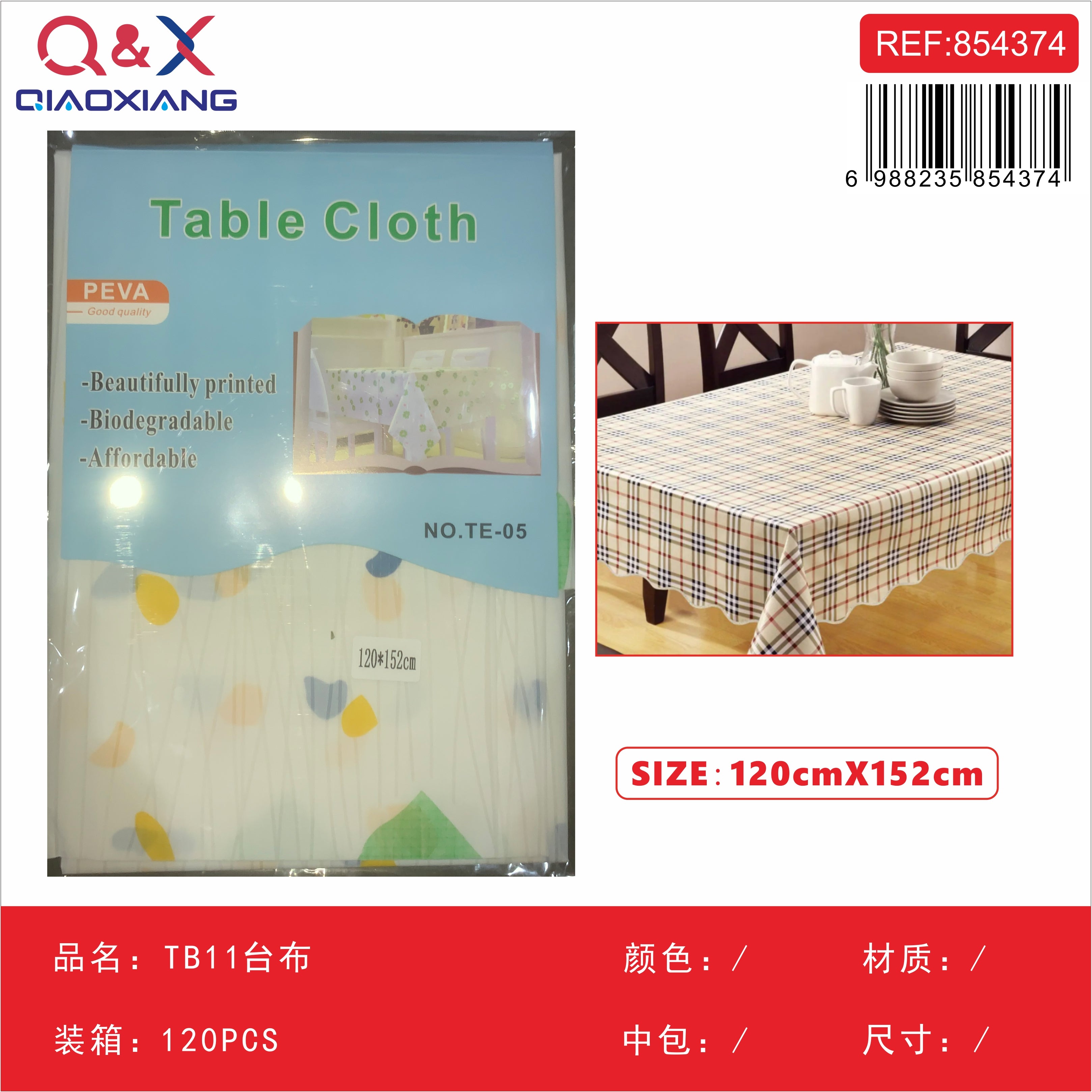 Mantel Decorativo TB11 Protector de Mesa Multiuso