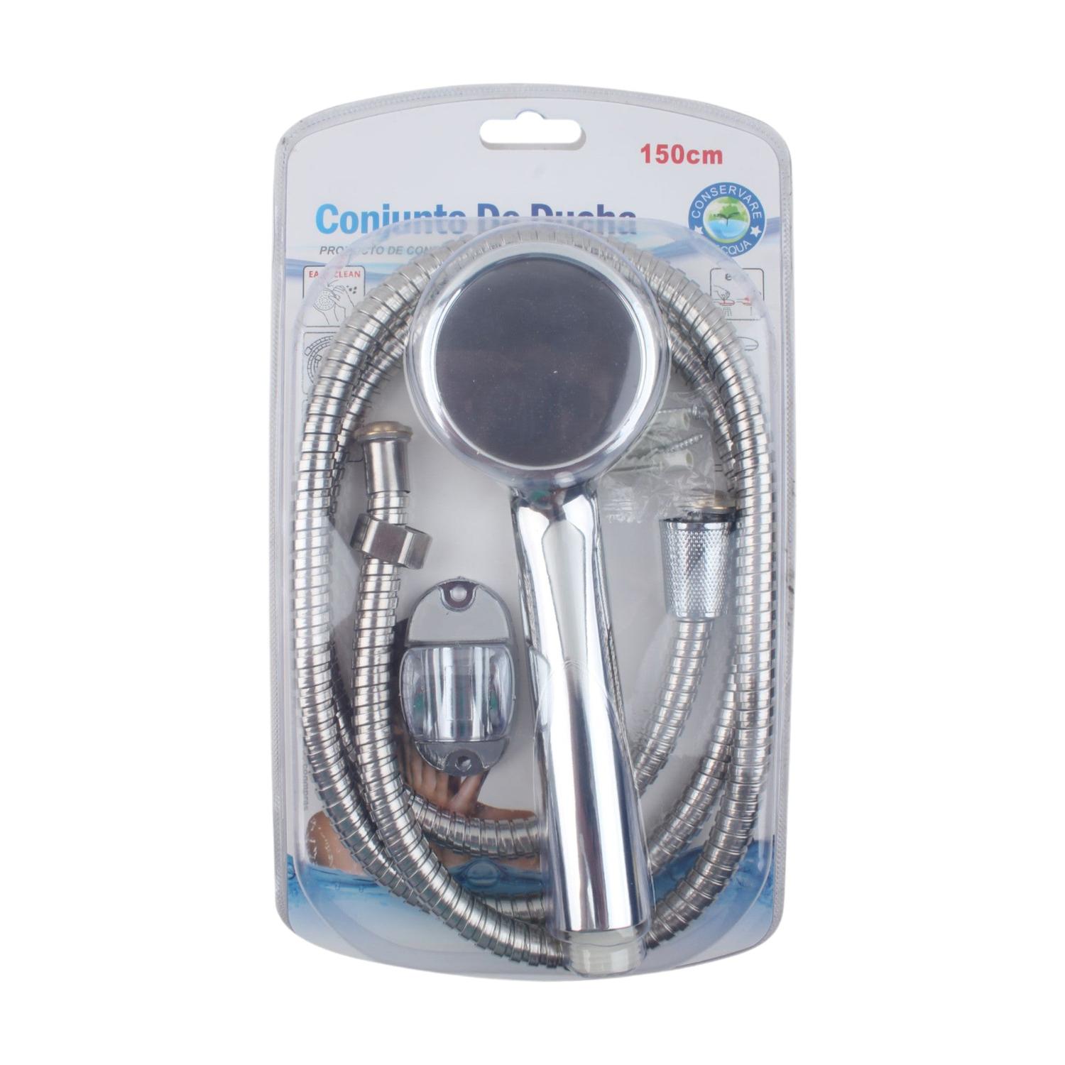 Juego de rociador de ducha con tubería de agua de 1,5 m