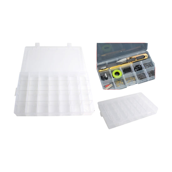 Caja De Plastico Desmontable De 28 Compartimentos 34,5*21,3*4,7 - Q&X