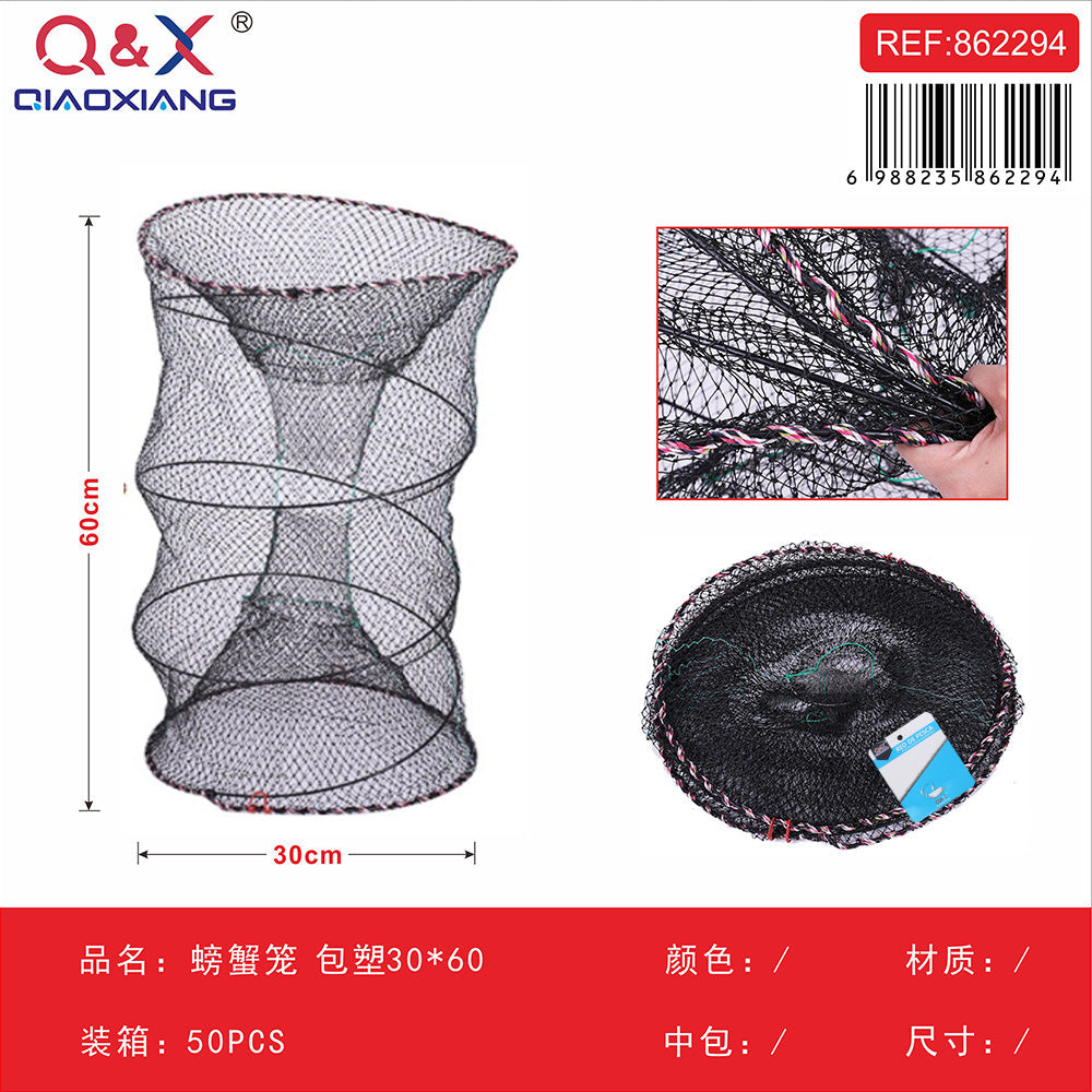 Trampa para cangrejos plastificada 30×60