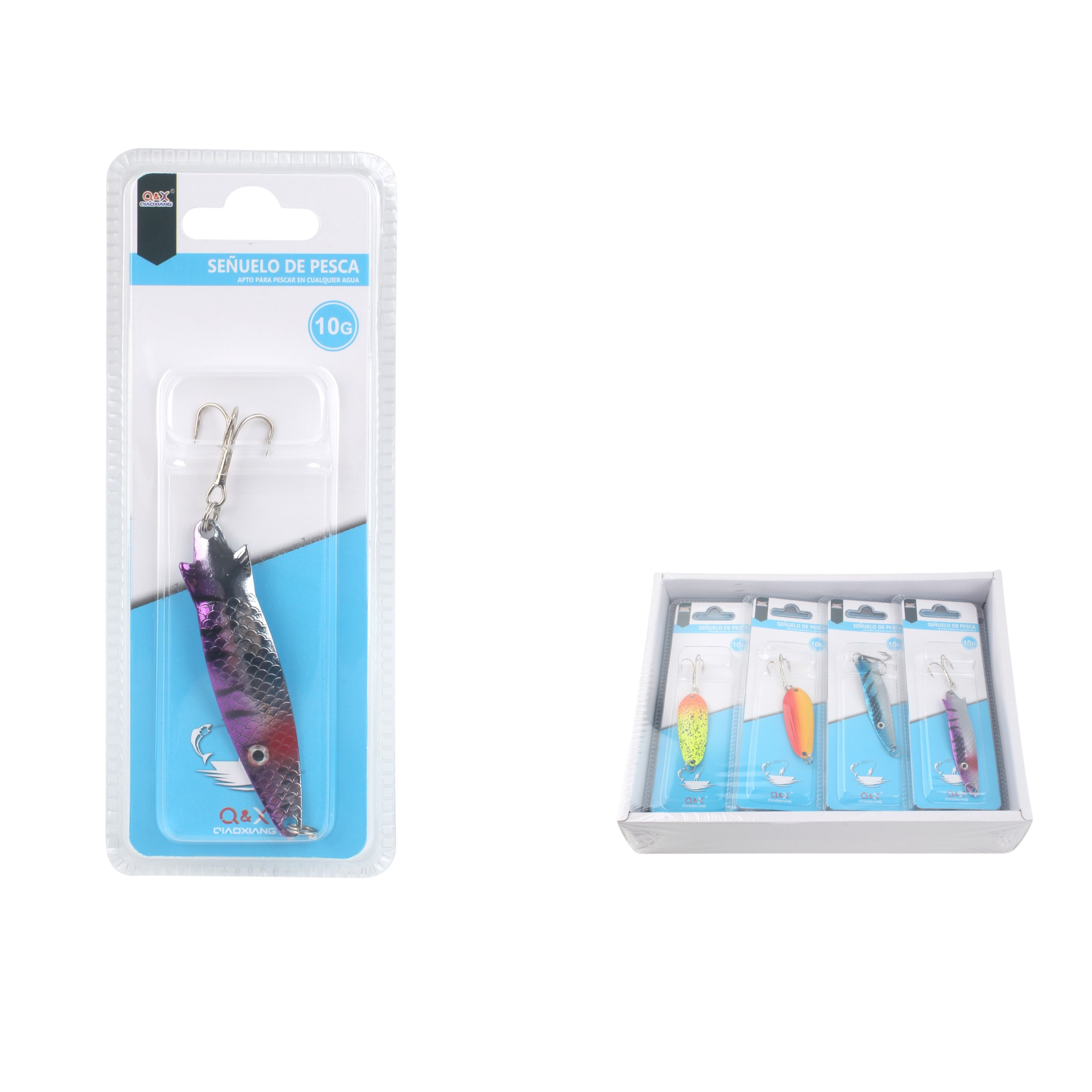 Señuelo metálico tipo cuchara 10 g