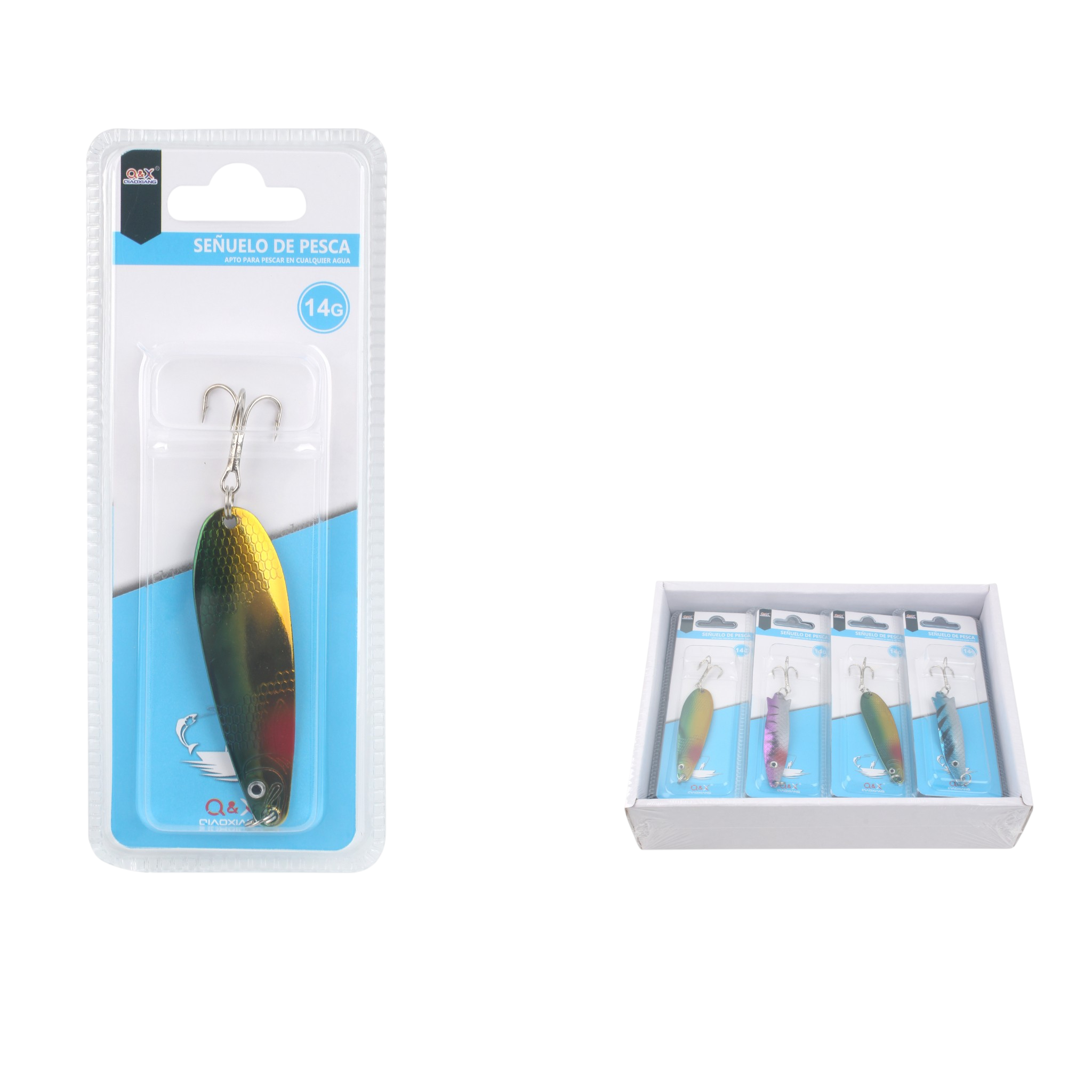 Señuelo metálico tipo cuchara 14 g