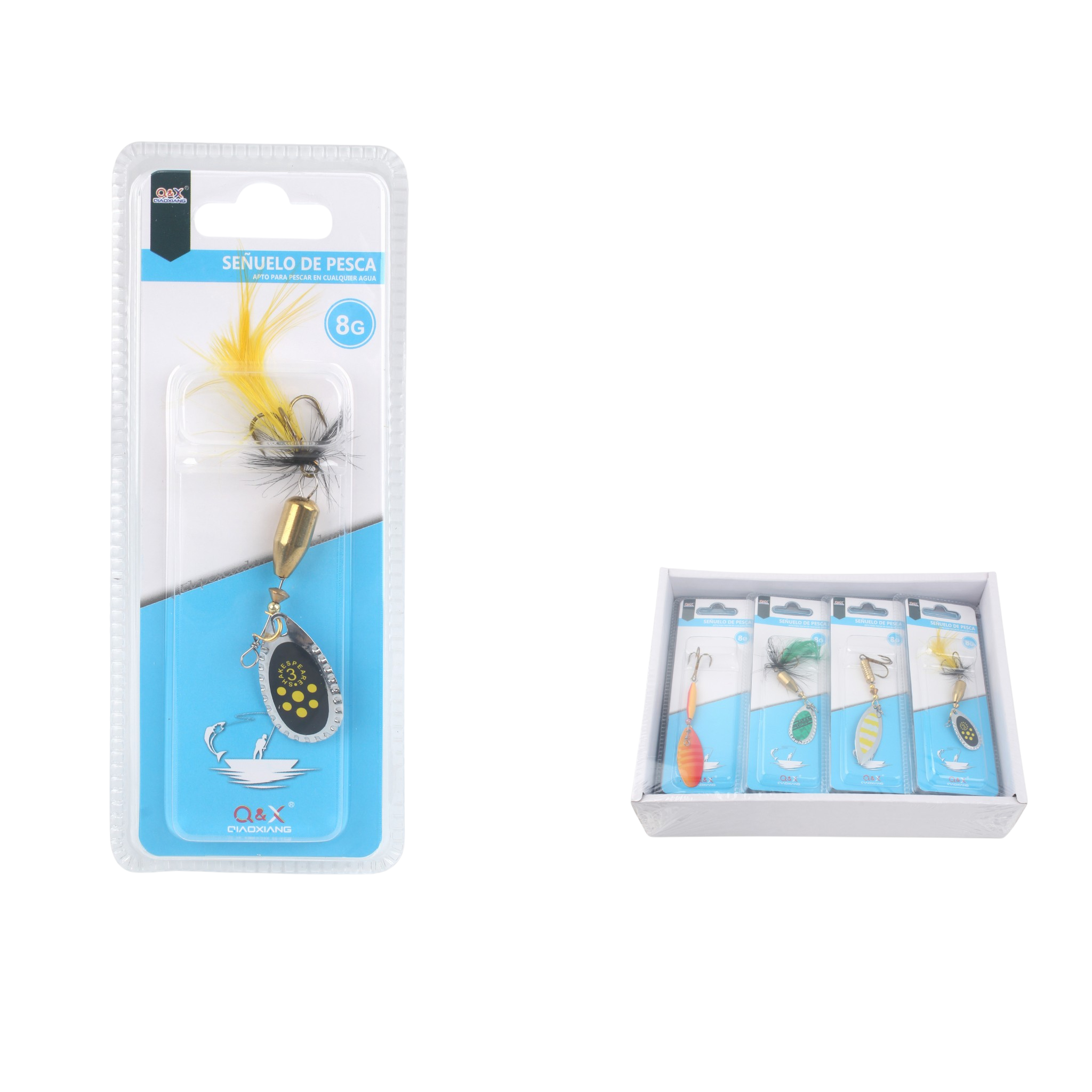 Señuelo metálico con plomo de cobre 8 g