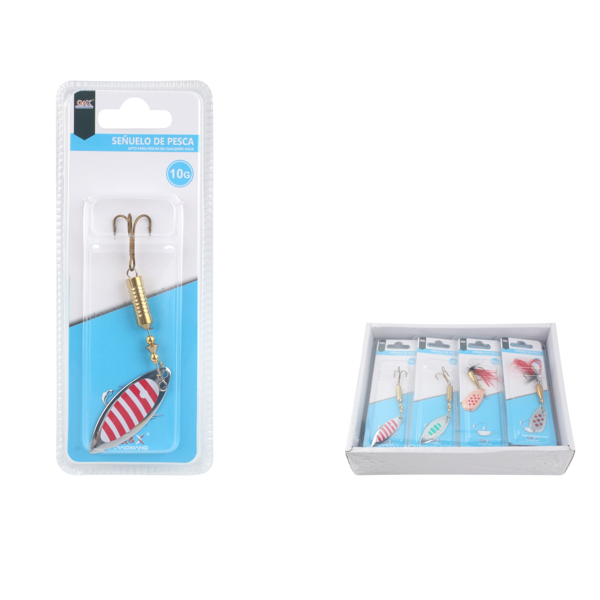 Señuelo metálico con plomo de cobre 10 g