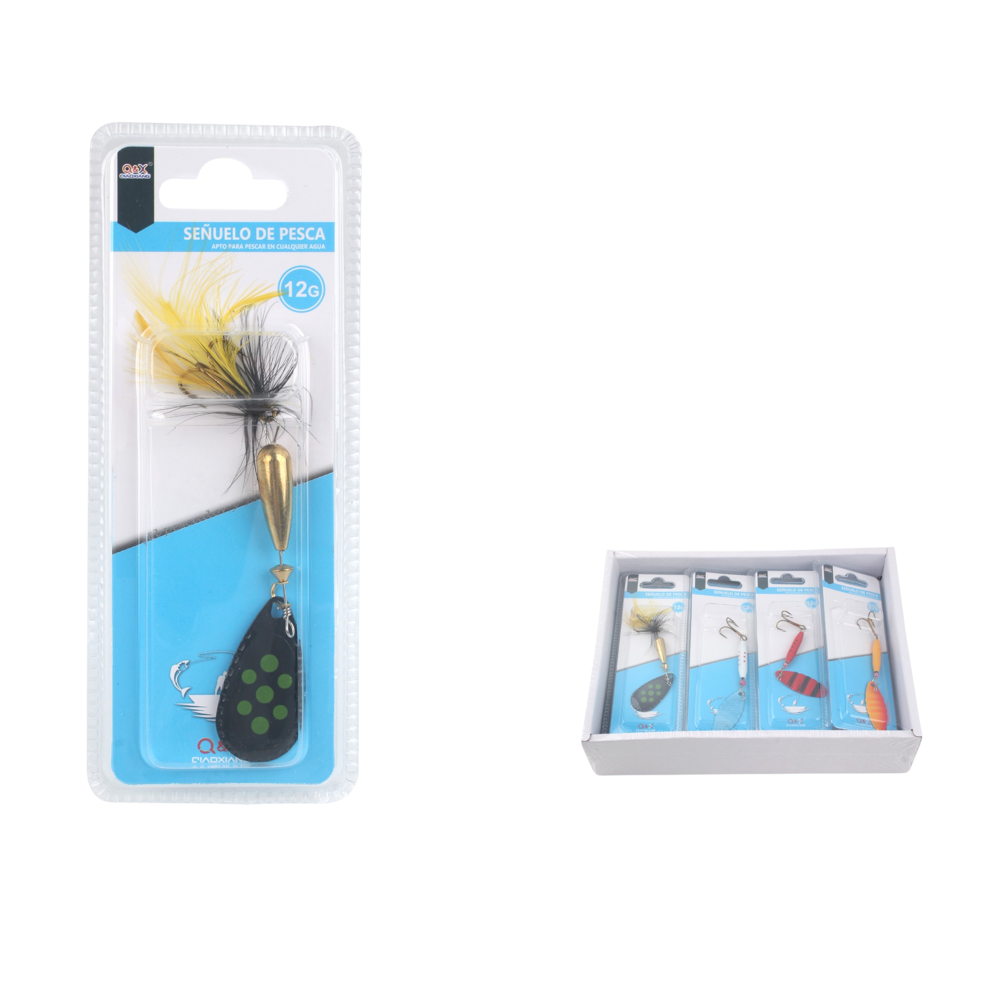 Señuelo metálico con plomo de cobre 12 g