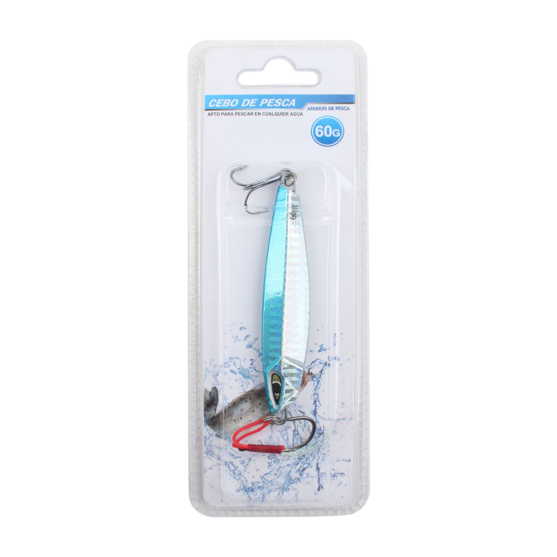 Plomo de pesca 1001-60G con triple gancho - Q&X