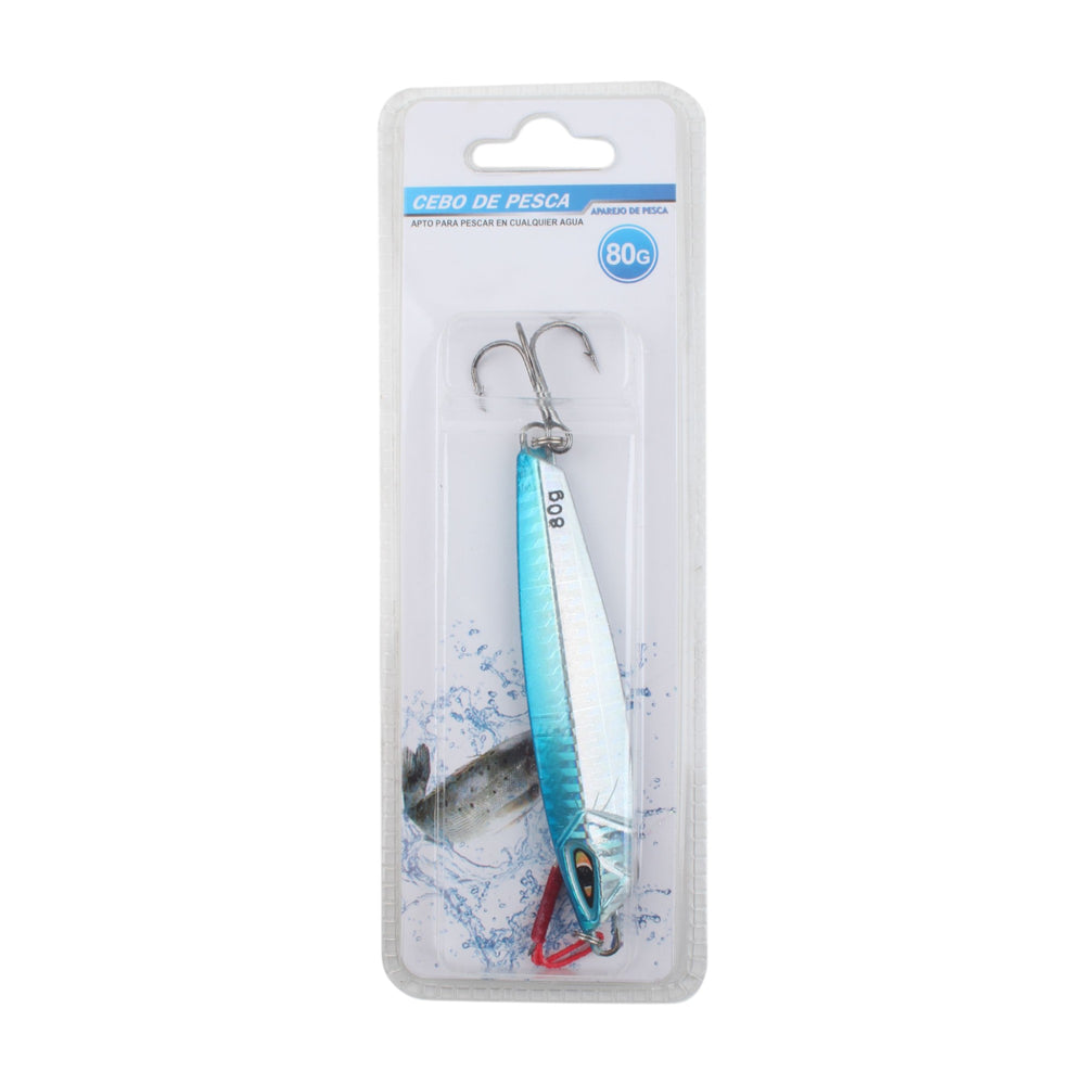 Plomo de pesca 1001-80G con triple gancho - Q&X