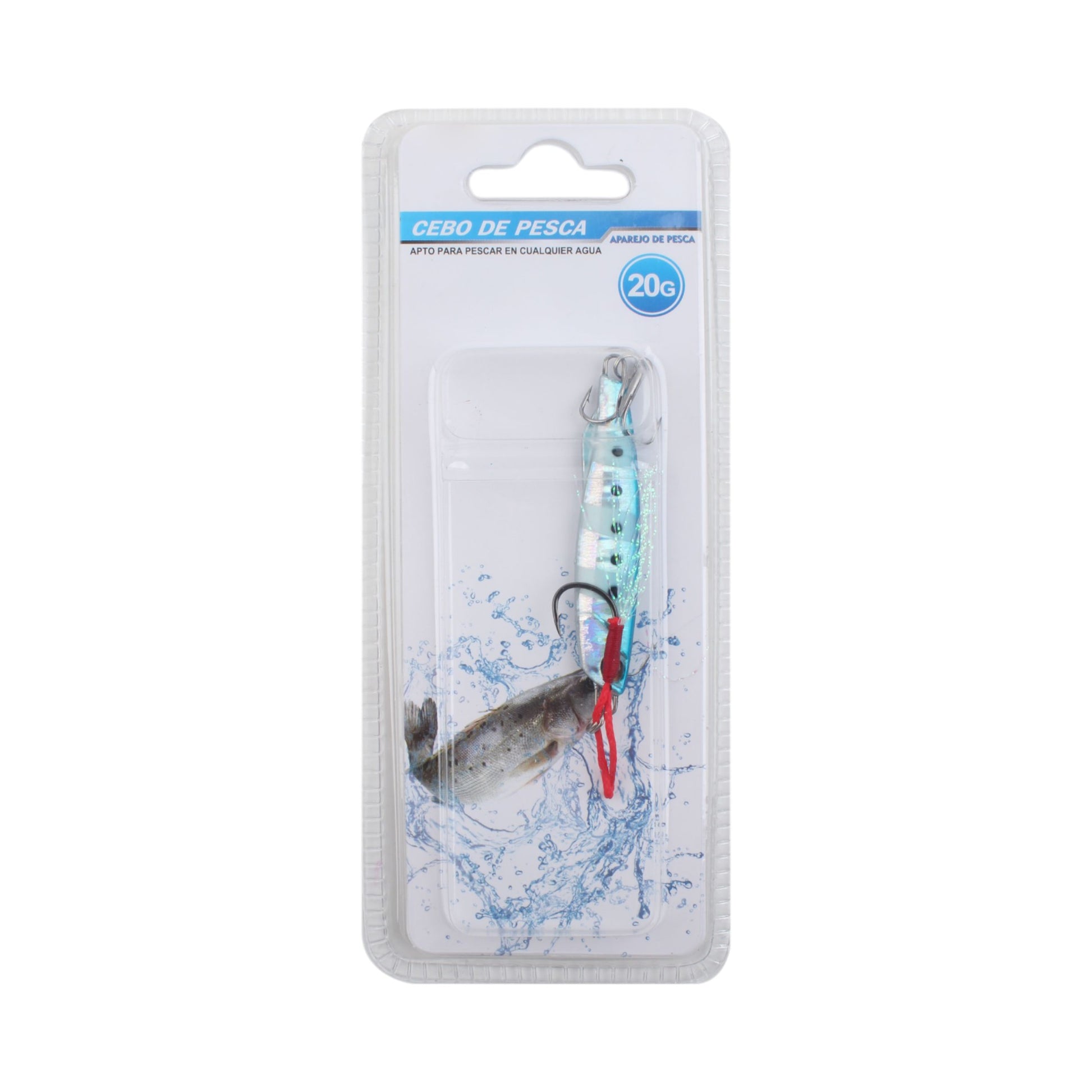 Plomo de pesca 1003-20G con triple gancho - Q&X