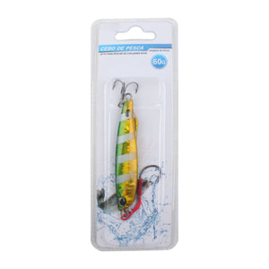 Plomo de pesca 1003-60G con triple gancho - Q&X