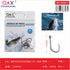 Anzuelo Iseama con Ojal Universal N°6 Negro Níquel 10PCS