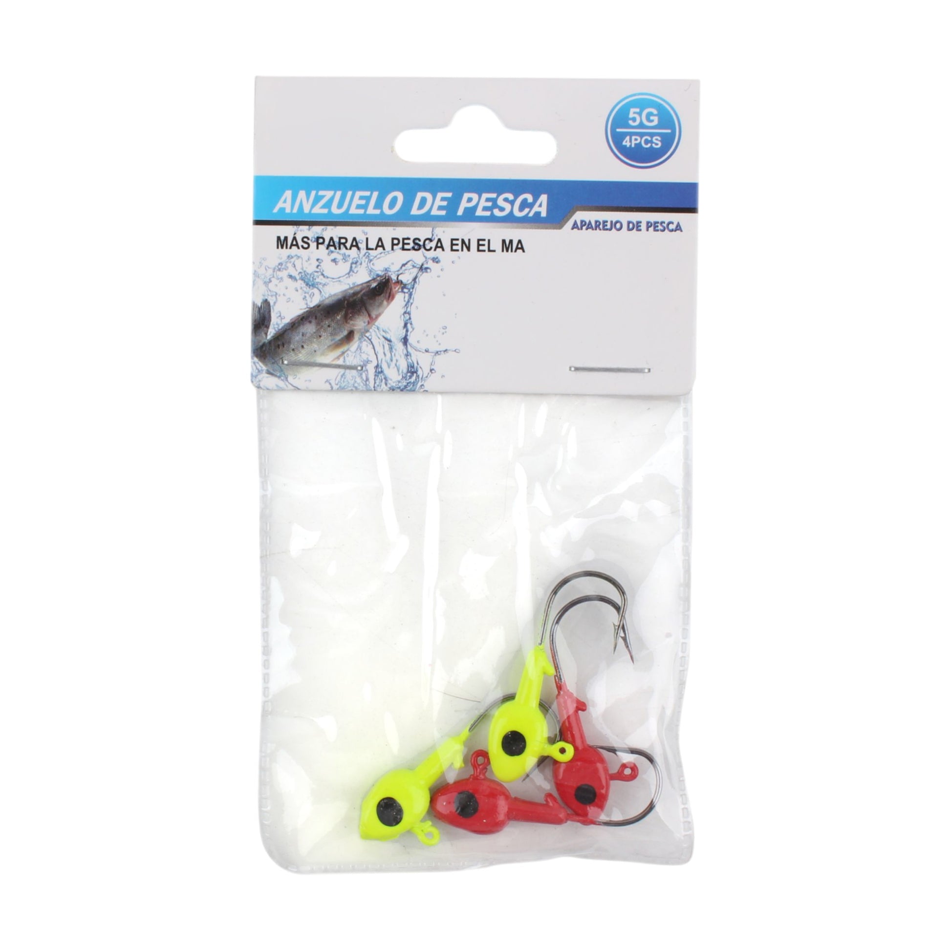 Anzuelo con plomo para cabeza triangular 5 g, 4 pcs - Q&X