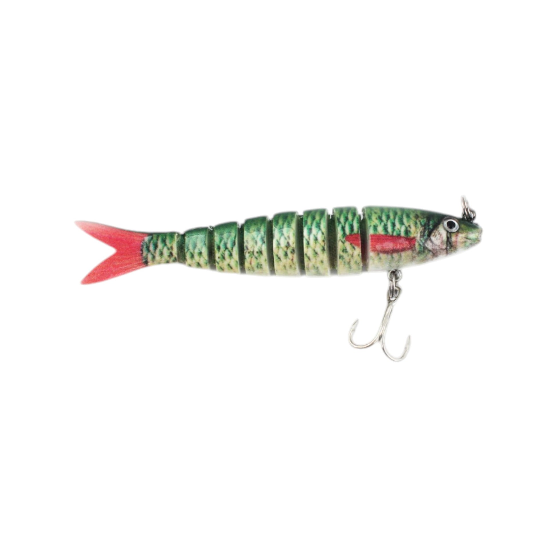 Juguete artificial - Pez plástico de múltiples piezas, trucha pequeña 9.5 cm - Q&X