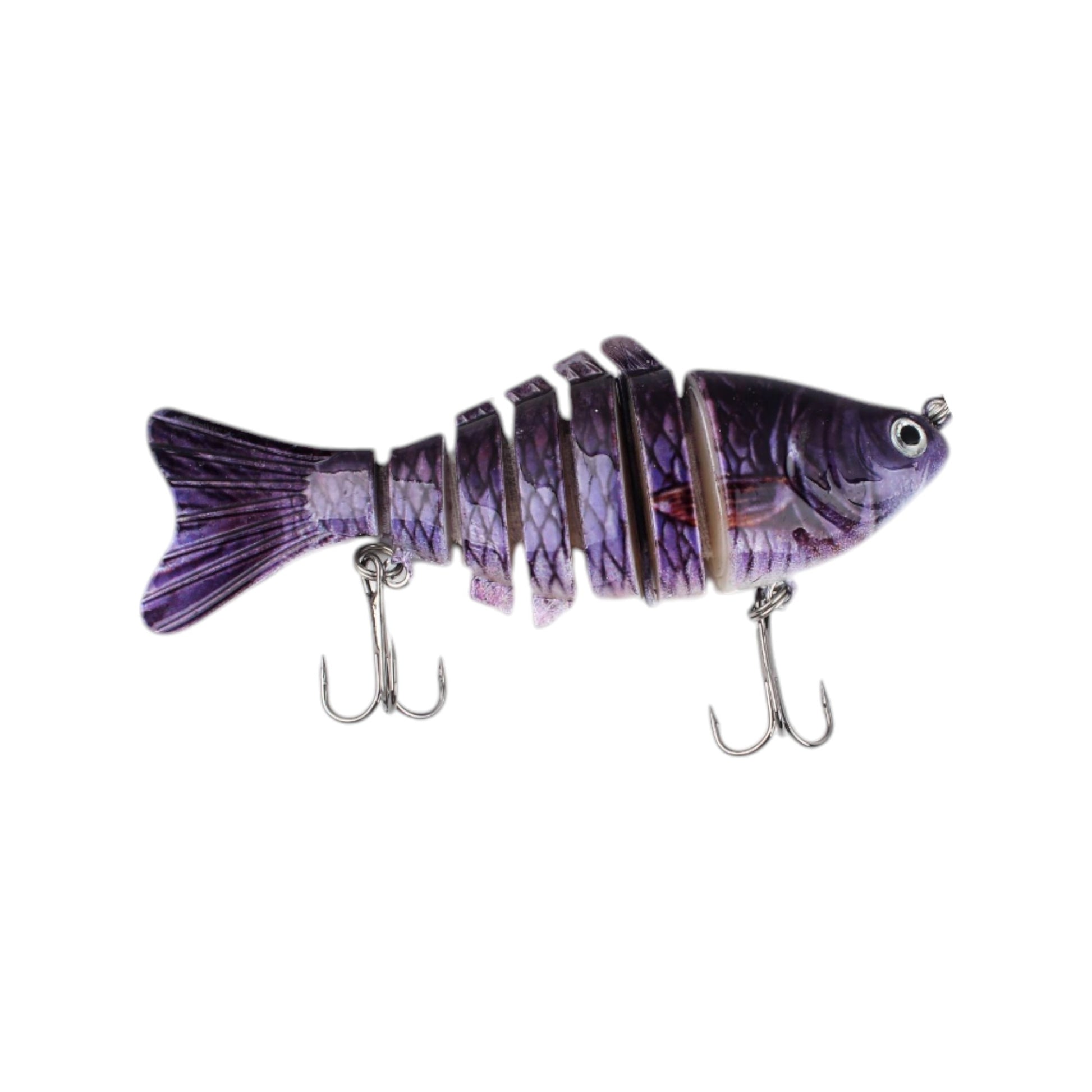 Juguete artificial - Pez plástico de múltiples piezas, carpa sin boca 9.5 cm - Q&X