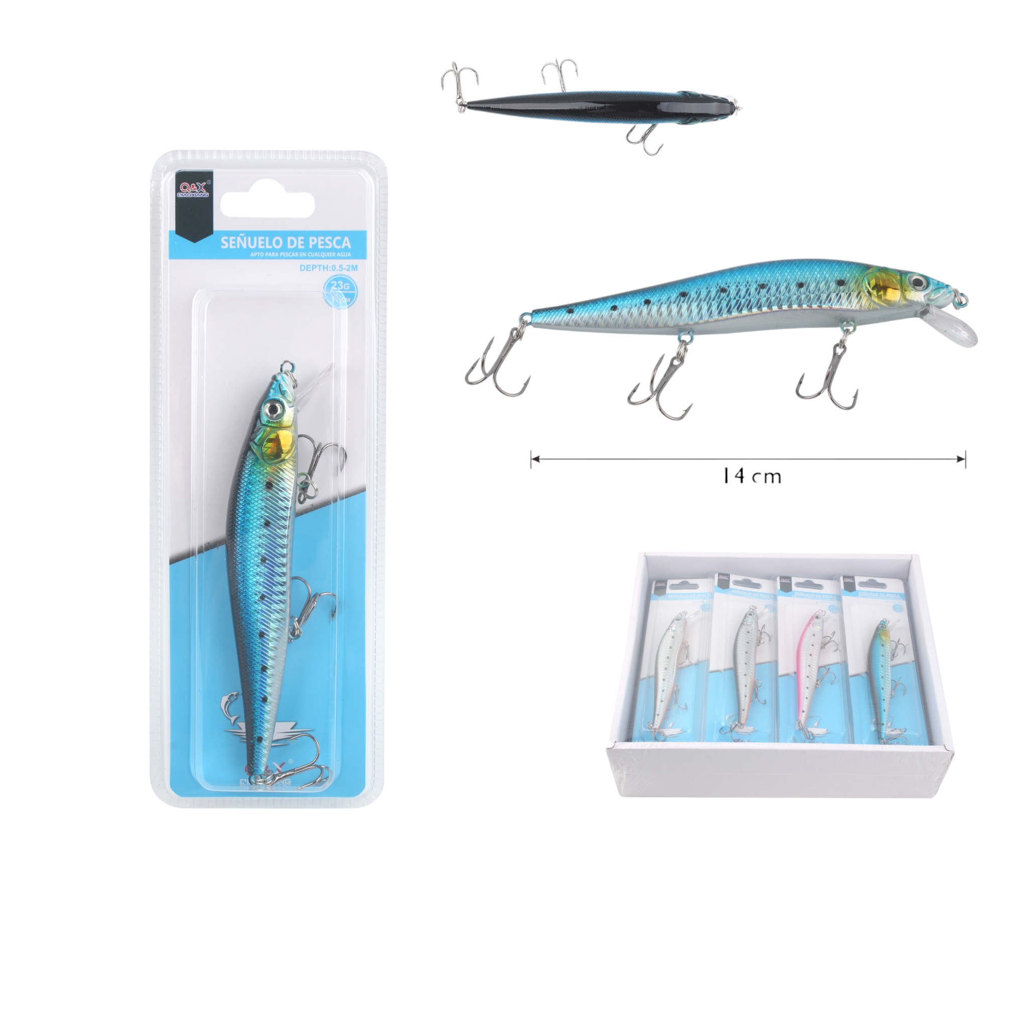 Señuelo plástico 14 cm 23 g