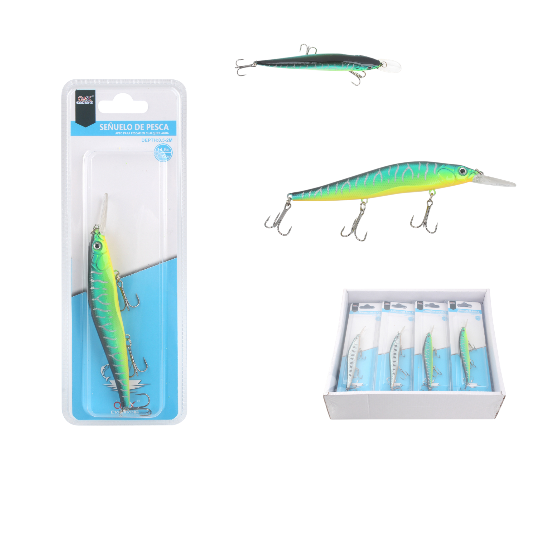 Señuelo plástico 13.5 cm 14.5 g