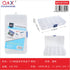 Caja plástica pequeña desmontable de 15 compartimentos con broche azul 17,6×10,2×2,3 cm